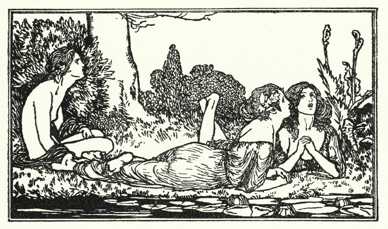 Ilustracja do wierszy Johna Keatsa: Endymion (lito) autorstwa Robert Anning Bell