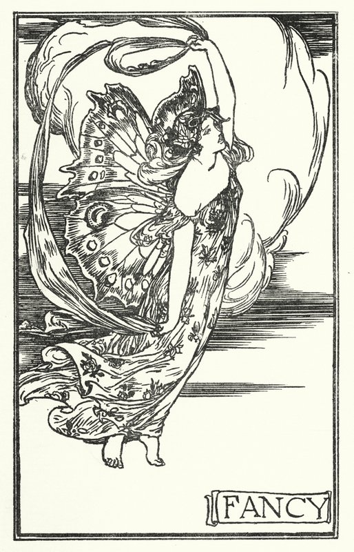 Ilustracja do wierszy Johna Keatsa: Fantazyjne (lito) autorstwa Robert Anning Bell