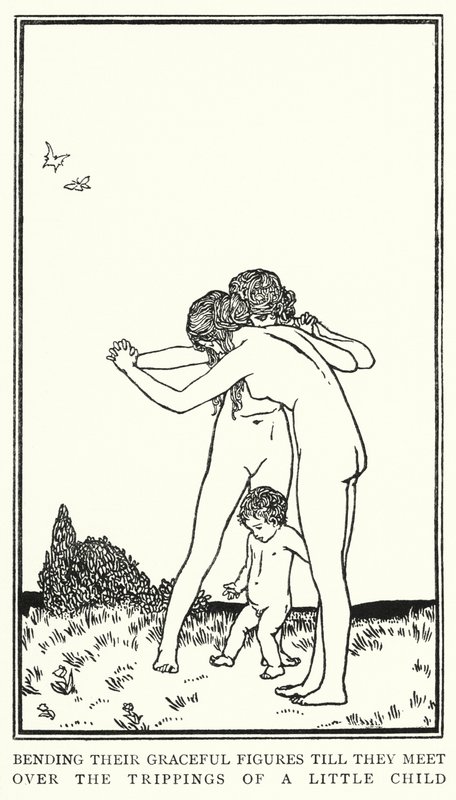 Ilustracja do wierszy Johna Keatsa: Sleep And Beauty (lito) autorstwa Robert Anning Bell