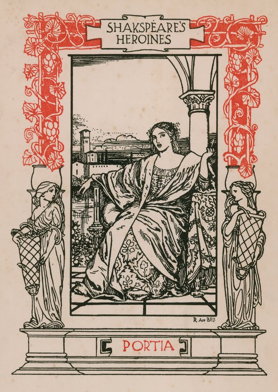 Portia, kupiec wenecki autorstwa Robert Anning Bell