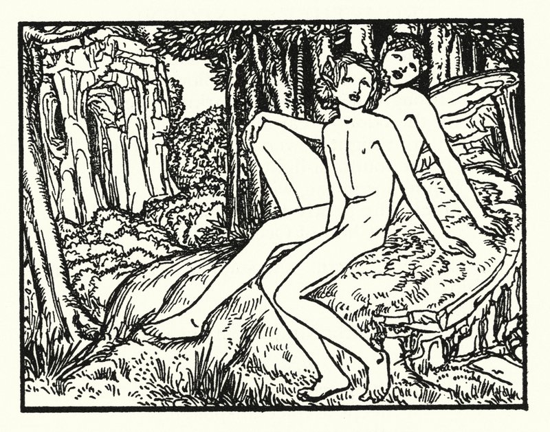Shelley: Prometheus Unbound (litografia) autorstwa Robert Anning Bell