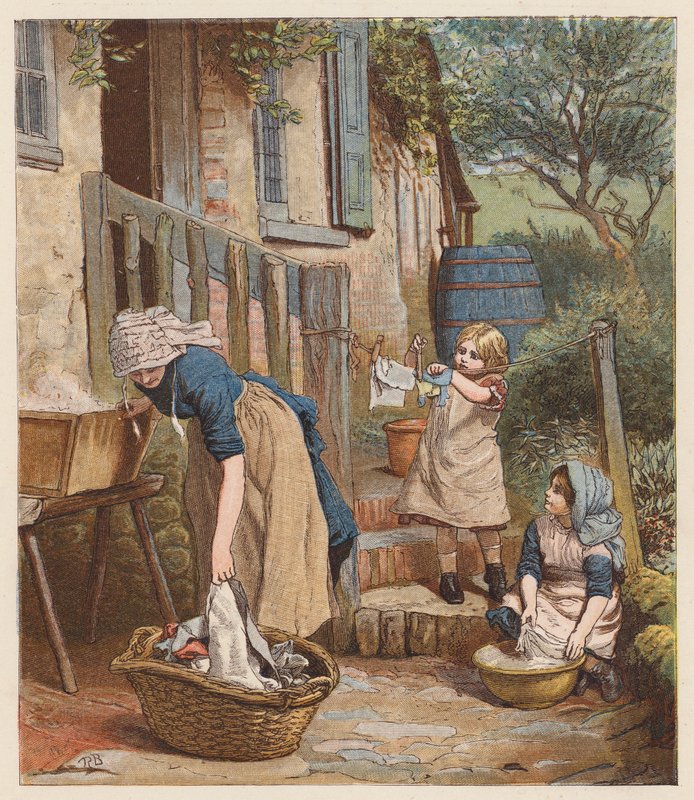 Pranie (druk kolorowy) autorstwa Robert Barnes