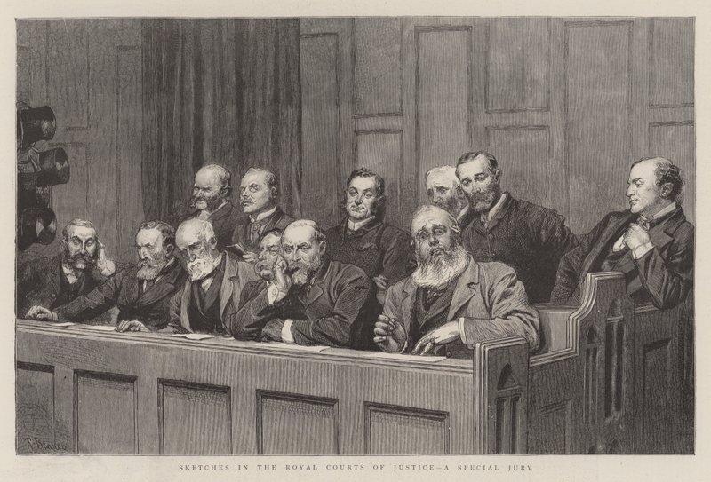 Szkice w królewskich sądach, jury specjalne autorstwa Robert Barnes