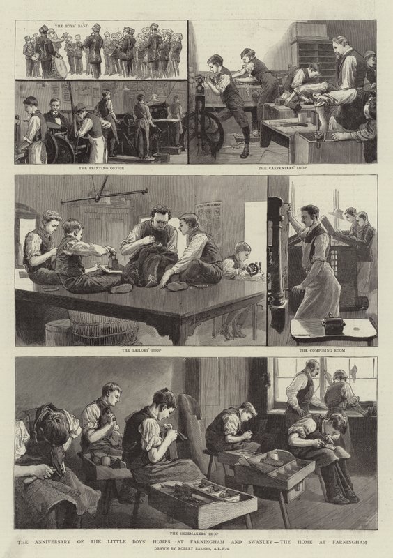 Rocznica powstania domów małych chłopców w Farningham i Swanley, domu w Farningham autorstwa Robert Barnes