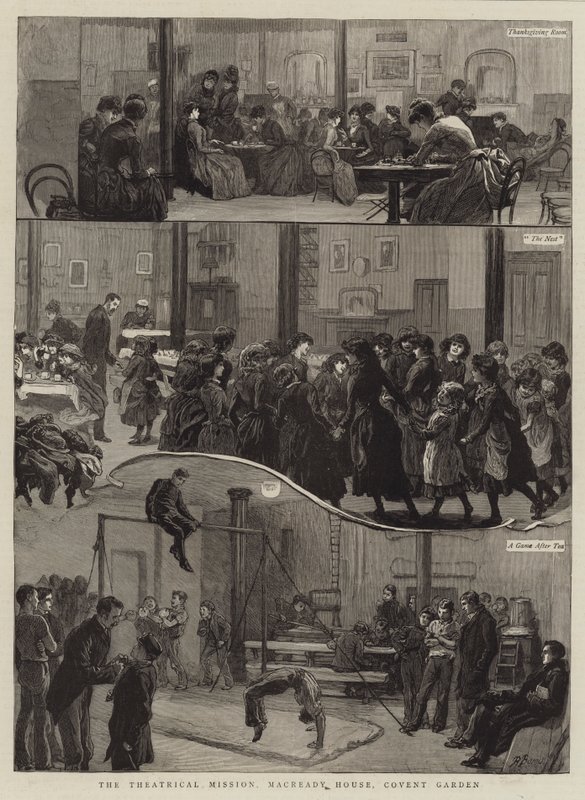 Misja teatralna, Macready House, Covent Garden autorstwa Robert Barnes