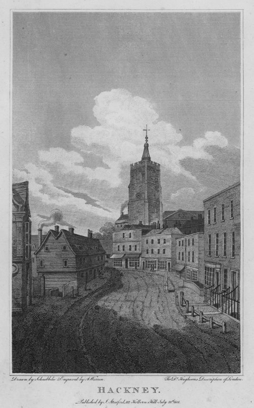 Hackney (grawerowanie) autorstwa Robert Blemell (after) Schnebbelie