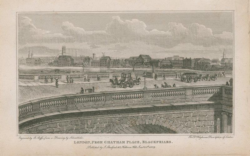 Londyn, z Chatham Place, Blackfriars autorstwa Robert Blemell Schnebbelie