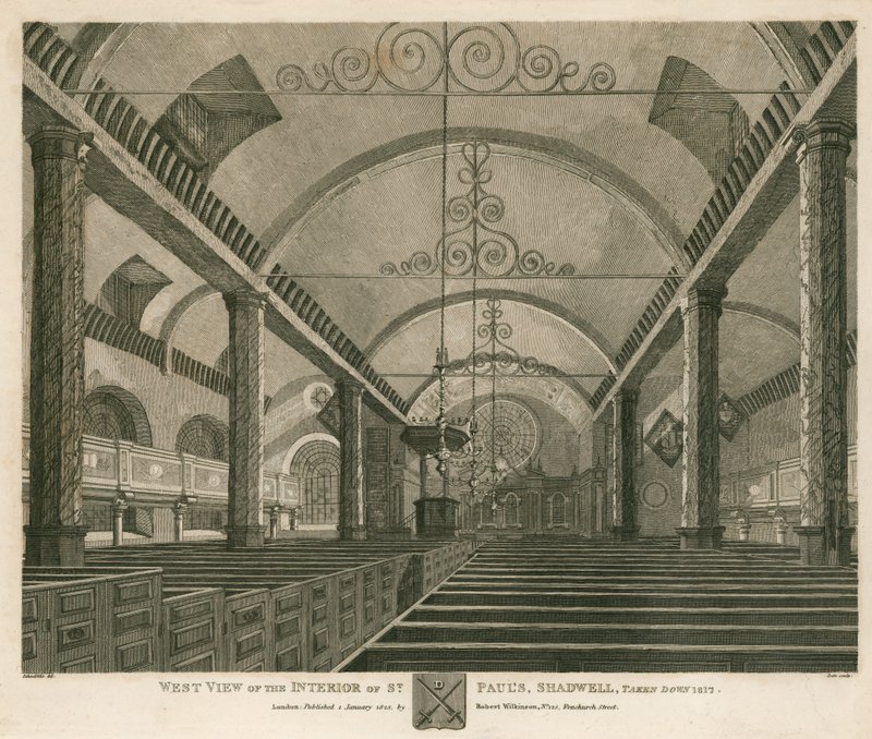 Widok zachodni wnętrza St Paul