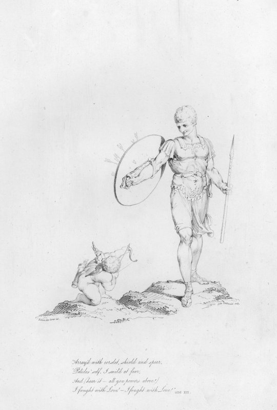 Anakreon, Oda XIII (rycina) autorstwa Robert Kerr (after) Porter