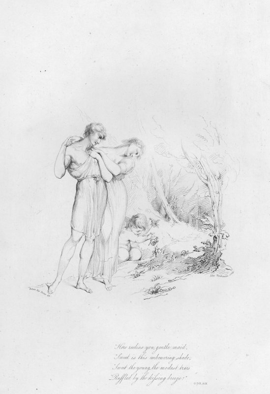 Anakreon, Oda XIX (rycina) autorstwa Robert Kerr (after) Porter