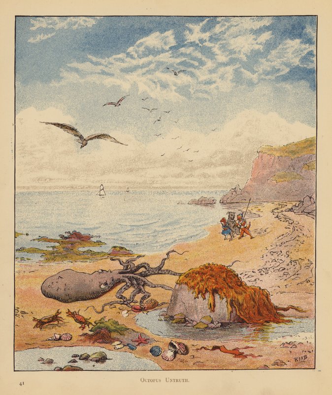 The Kitten Pilgrims: Octopus Untruth (kolor lito) autorstwa Robert Michael Ballantyne