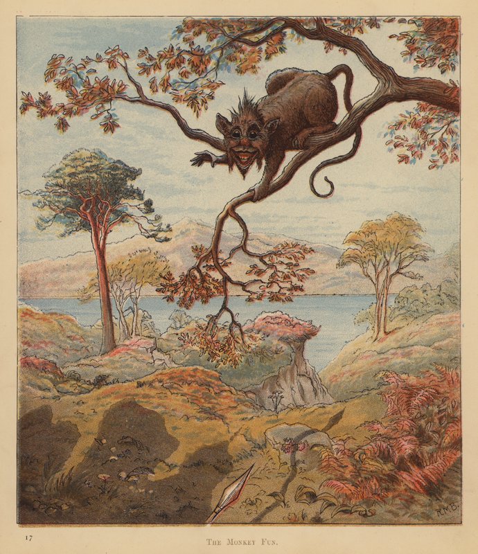 The Kitten Pilgrims: The Monkey Fun (kolor lito) autorstwa Robert Michael Ballantyne