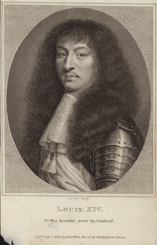 Portret króla Francji Ludwika XIV autorstwa Robert Nanteuil