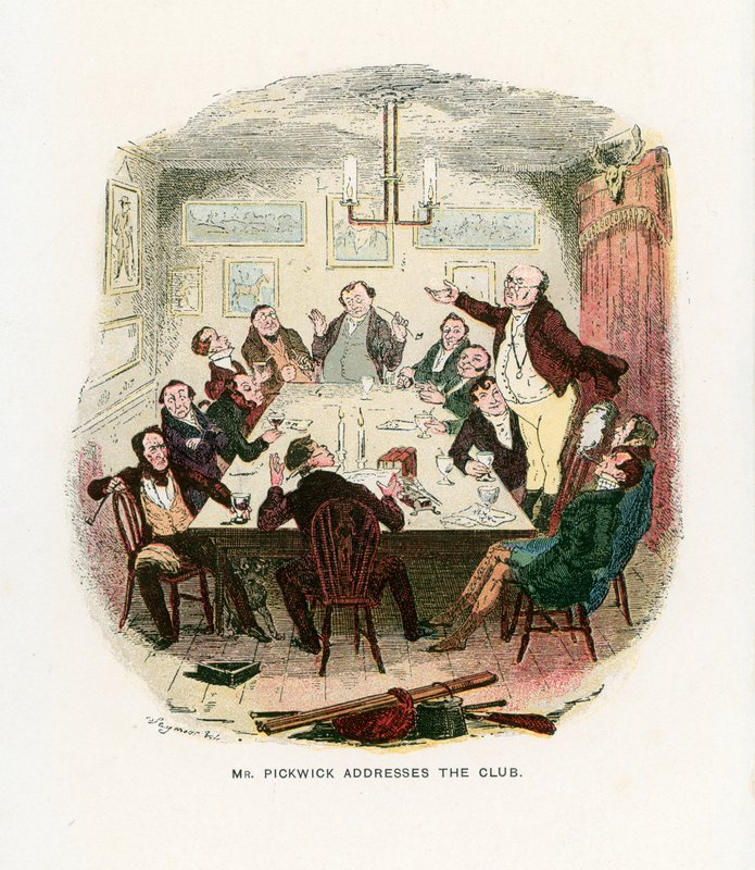 Ilustracja do dokumentów Pickwicka autorstwa Robert Seymour