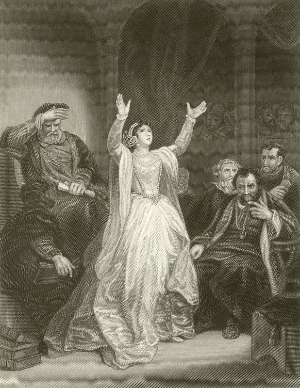 Potępienie Anny Boleyn autorstwa Robert Smirke