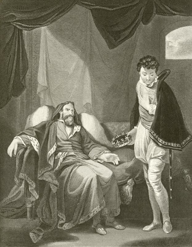Henryk IV ganiący księcia Henryka autorstwa Robert Smirke
