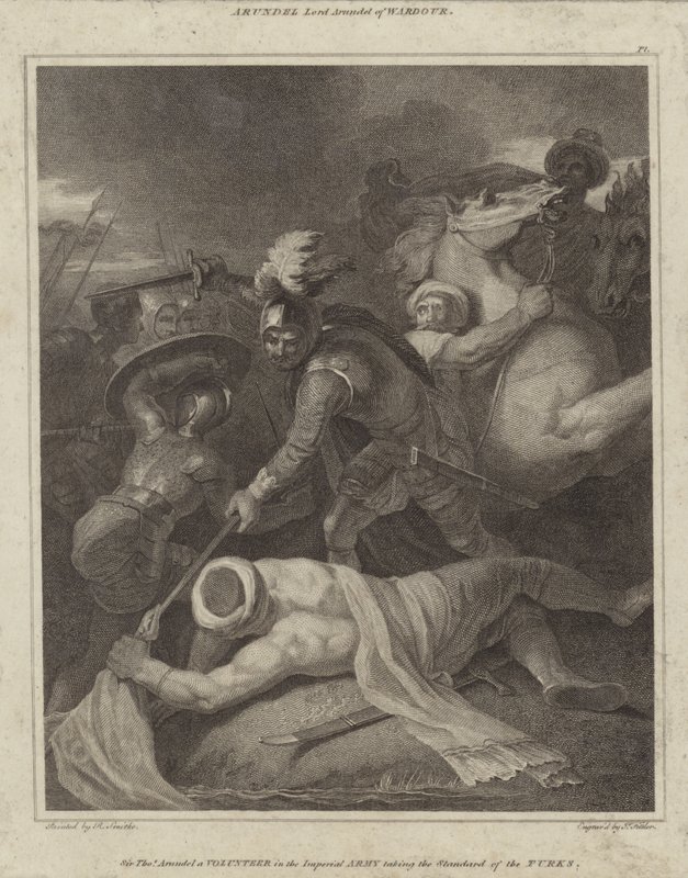 Sir Thomas Arundell bierze sztandar Turków autorstwa Robert Smirke