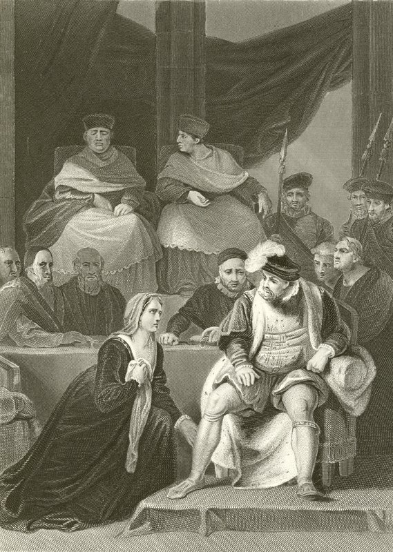 Proces małżeństwa Henryka VIII autorstwa Robert Smirke