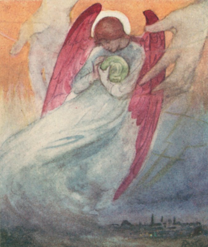 Ilustracja do Snu Geroncjusza autorstwa kardynała Newmana (kolor lito) autorstwa Robert Traill Rose