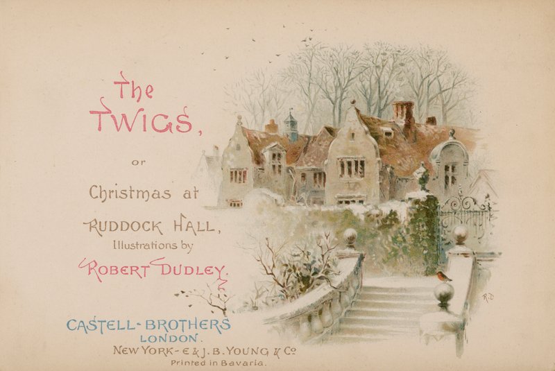 Ilustracja do książki "The Twigs albo Boże Narodzenie w Ruddock Hall". autorstwa Robert after Dudley