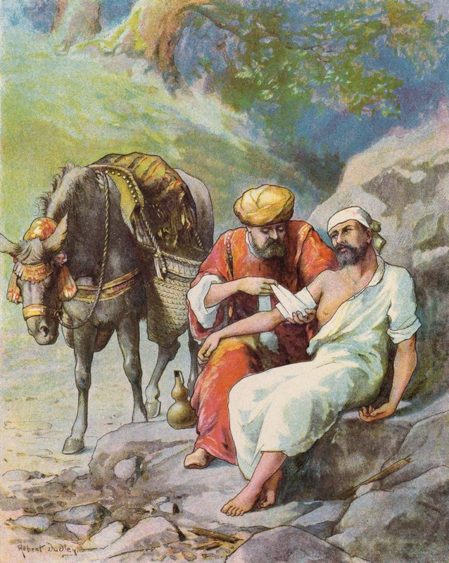Dobry Samarytanin autorstwa Robert after Dudley