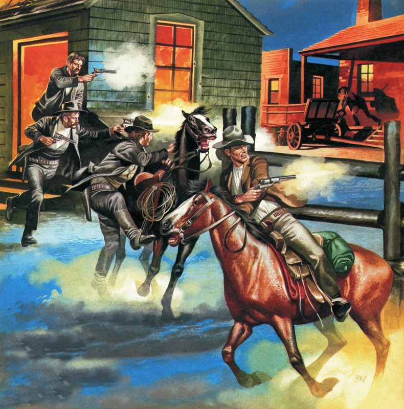 Billy the Kid - niesławny rewolwerowiec autorstwa Ron Embleton