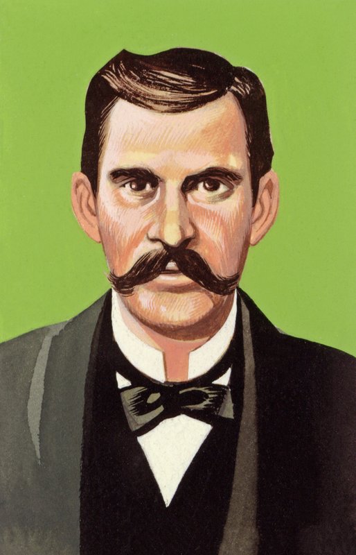 Doc Holliday (gwasz na papierze) autorstwa Ron Embleton
