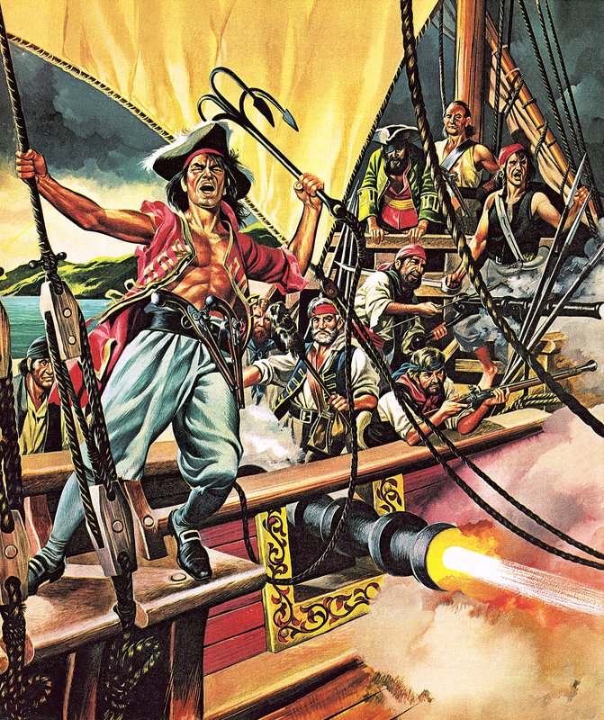 Ludzie z Jolly Roger autorstwa Ron Embleton