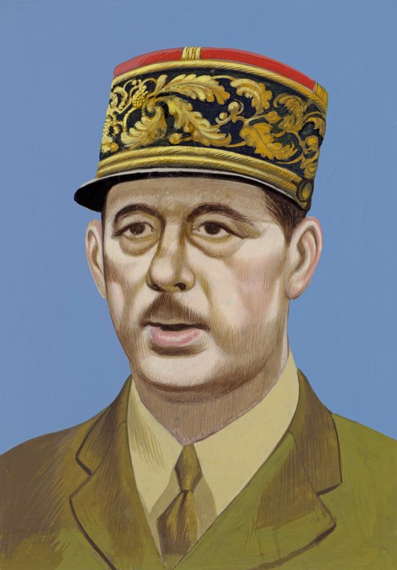 Portret Charlesa De Gaulle