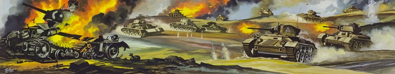Bitwa pod El Alamein autorstwa Ron Embleton