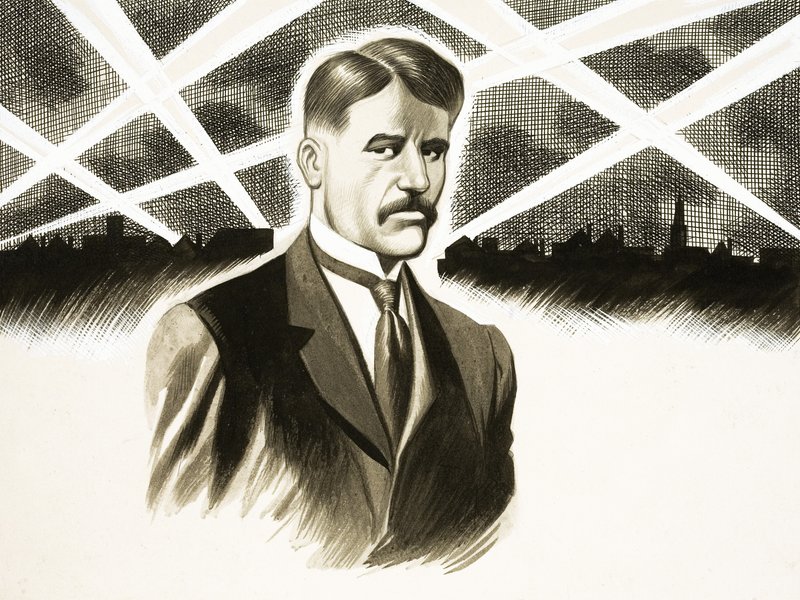 Ich dziennik tygodnia: Naloty Zeppelinów (Arnold Bennett) autorstwa Ron Embleton
