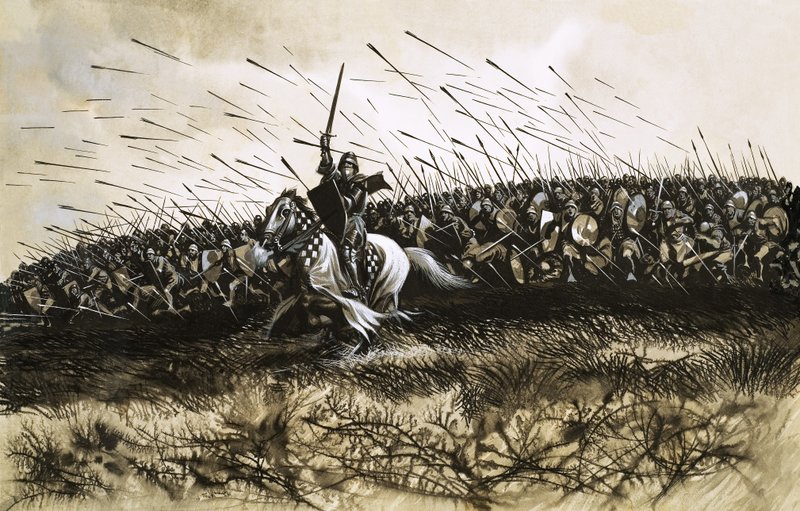 Niezidentyfikowana bitwa (Agincourt) autorstwa Ron Embleton
