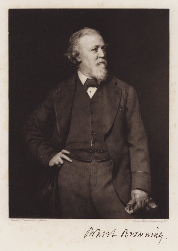 Robert Browning (lito) autorstwa Rudolf Lehmann