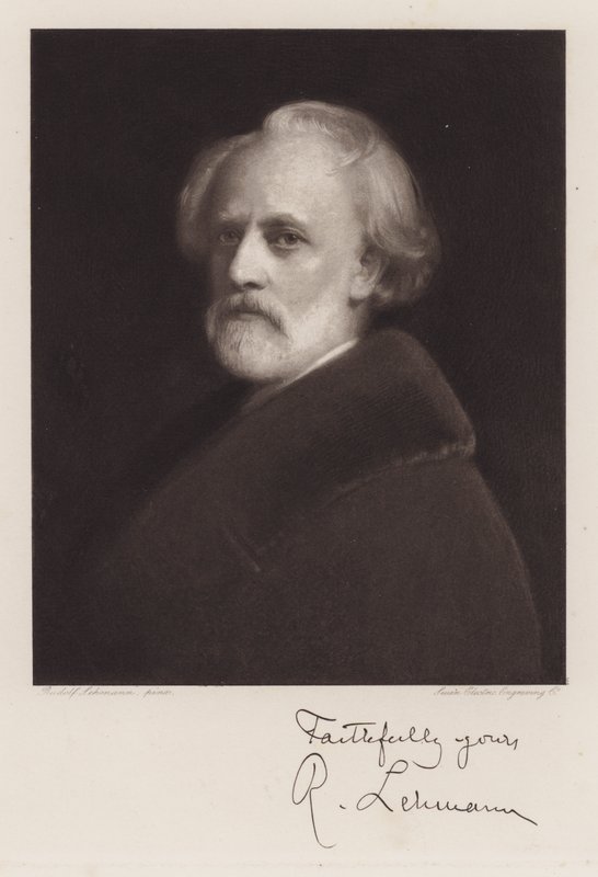 Rudolf Lehmann, Autoportret (lito) autorstwa Rudolf Lehmann
