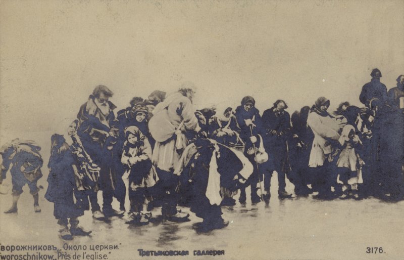 W pobliżu kościoła, 1889 autorstwa Russian School