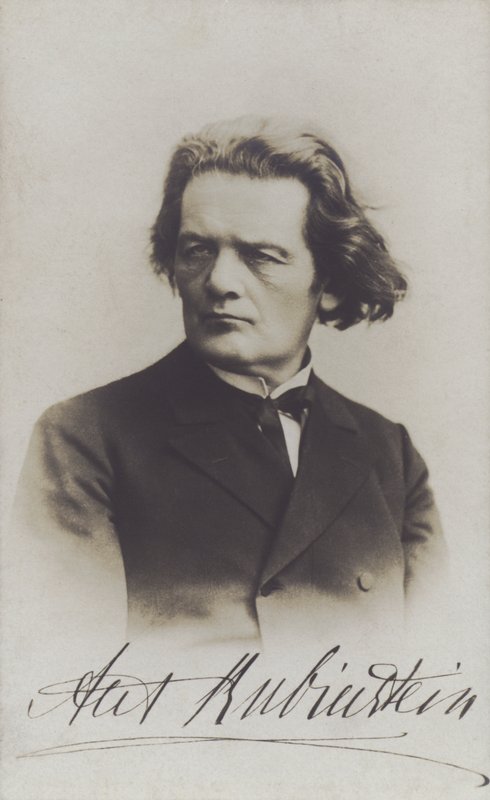 Anton Rubinstein, rosyjski kompozytor, dyrygent i pianista (zdjęcie czarno-białe) autorstwa Russian Photographer (after)