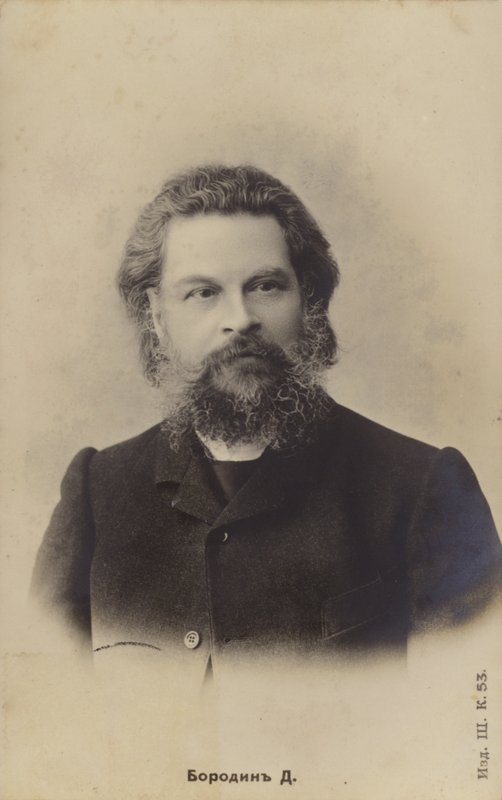 Aleksander Porfirjewicz Borodin, kompozytor rosyjski (1833-1887) autorstwa Russian Photographer