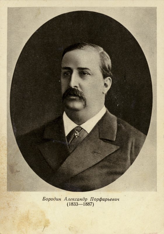Aleksander Porfirjewicz Borodin, kompozytor rosyjski (1833-1887) autorstwa Russian Photographer