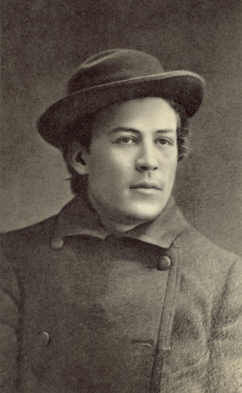 Anton Czechow, rosyjski dramaturg, Moskwa, 1883 autorstwa Russian Photographer
