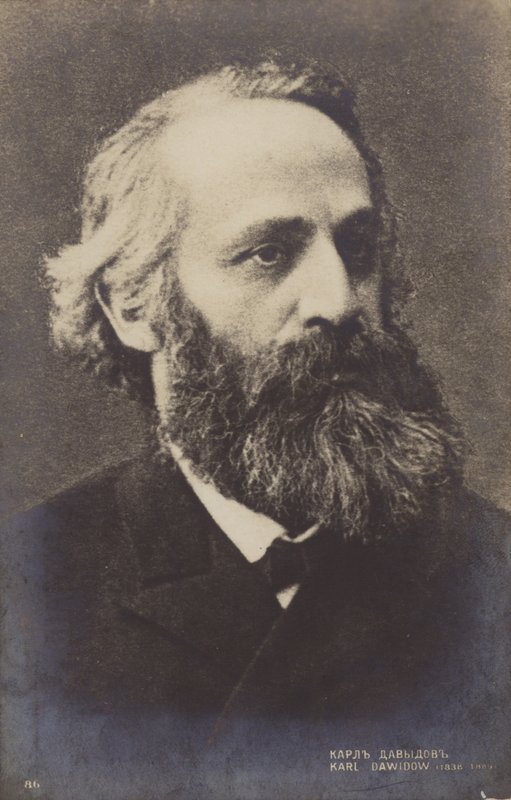 Karl Davydov, rosyjski wiolonczelista (1838-1889) autorstwa Russian Photographer