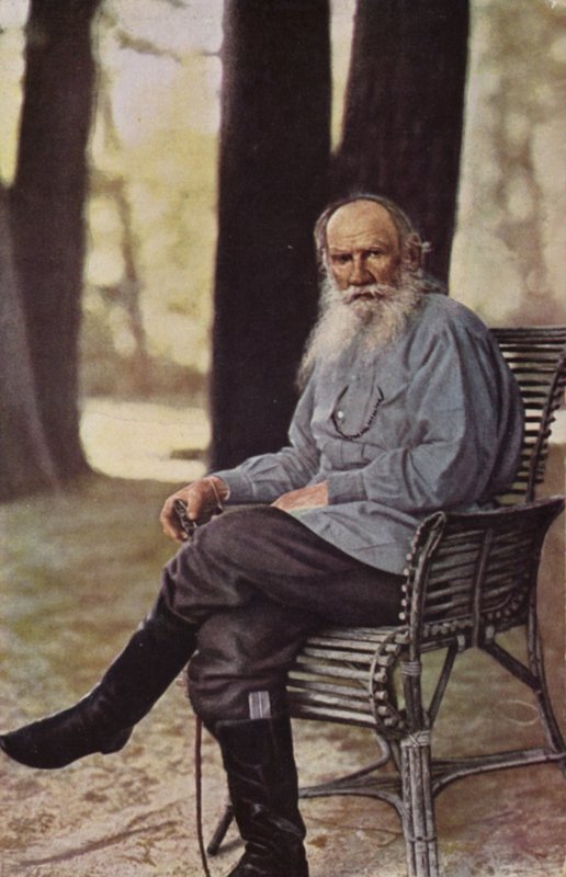 Lew Tołstoj (1828-1910), rosyjski powieściopisarz, autor opowiadań i dramaturg autorstwa Russian Photographer