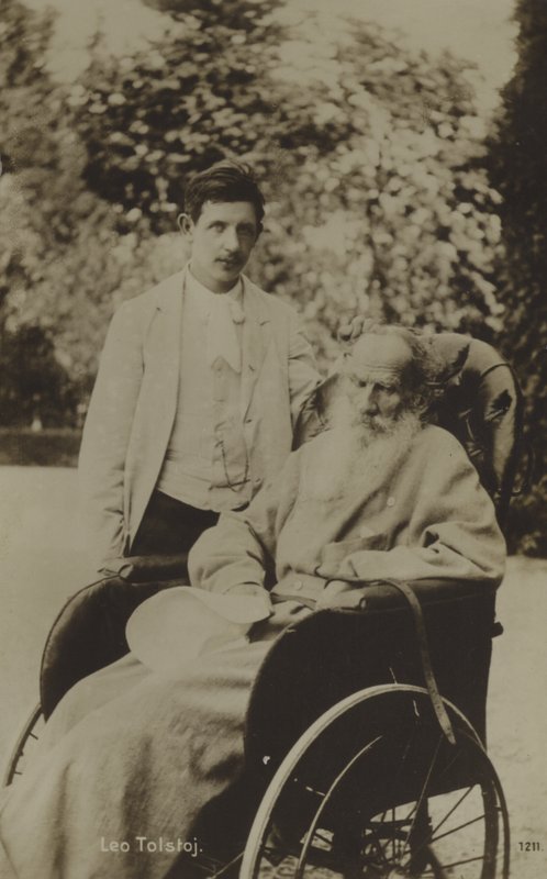 Lew Tołstoj, rosyjski powieściopisarz autorstwa Russian Photographer