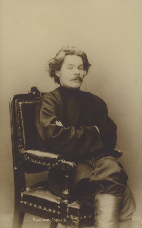 Maksym Gorki (1868-1936), rosyjski pisarz i działacz polityczny autorstwa Russian Photographer