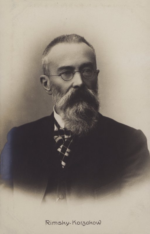 Nikołaj Rimski-Korsakow, rosyjski kompozytor. autorstwa Russian Photographer