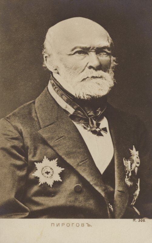 Nikolay Pirogov (1810-1881), rosyjski lekarz, naukowiec, chirurg i anatom autorstwa Russian Photographer