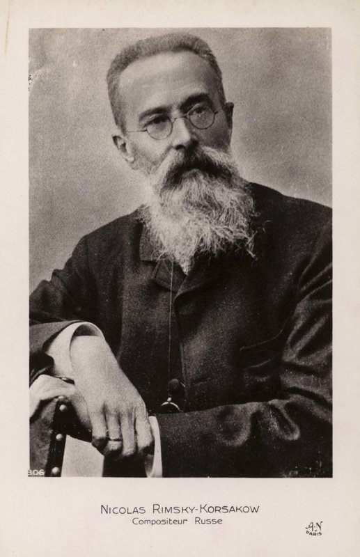 Nkolaj Rimski-Korsakow, kompozytor rosyjski autorstwa Russian Photographer