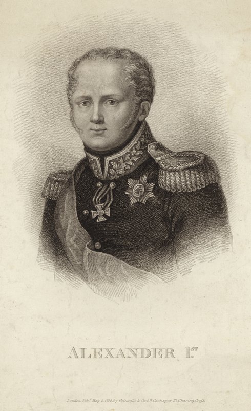 Aleksander I - Cesarz Rosji (1777-1825) autorstwa Russian School