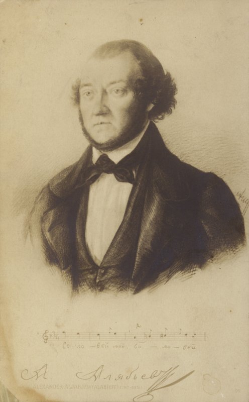 Aleksander Alabjew, rosyjski kompozytor autorstwa Russian School
