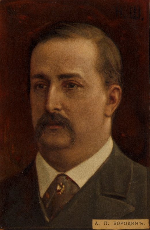 Aleksander Porfiriewicz Borodin, rosyjski kompozytor (1833-1887) autorstwa Russian School