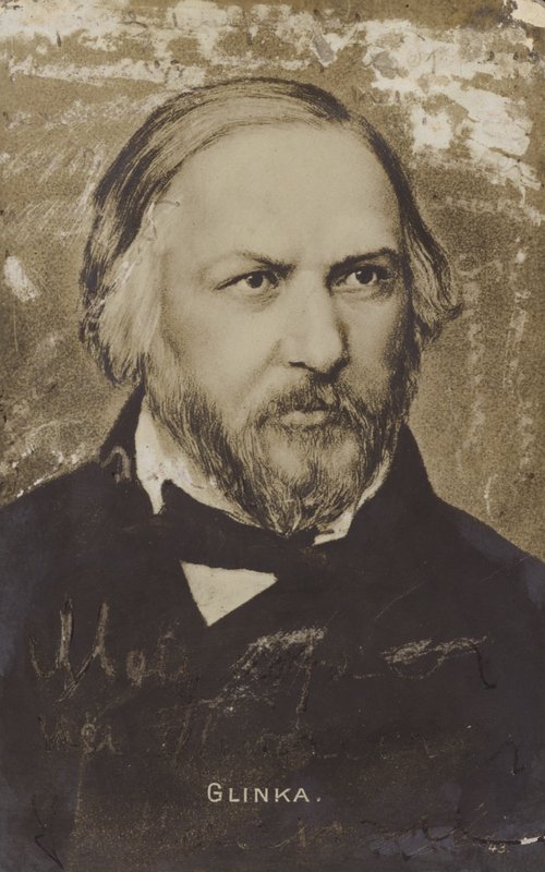 Michaił Iwanowicz Glinka, rosyjski kompozytor (1804-1857) autorstwa Russian School
